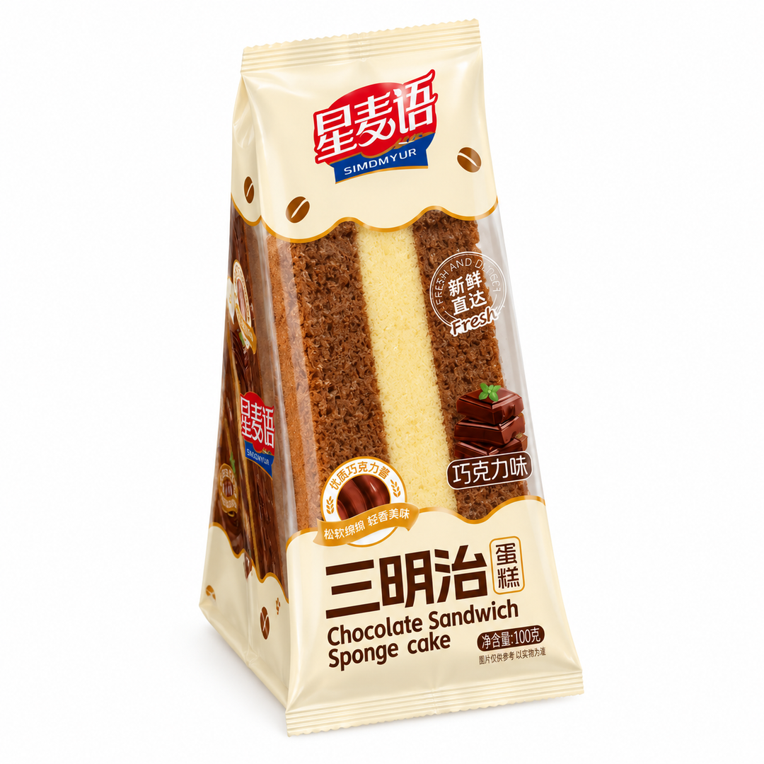 Xingmaiyu Schokoladen-Sandwich-Kuchen, 100g Schokoladen-Sandwich-Torte 