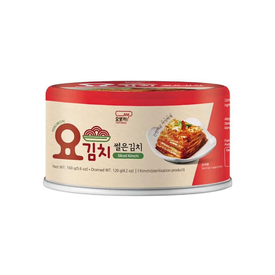 Yopokki Yokimchi Sliced Kimchi, kimchi già pronto e affettato da 160g.