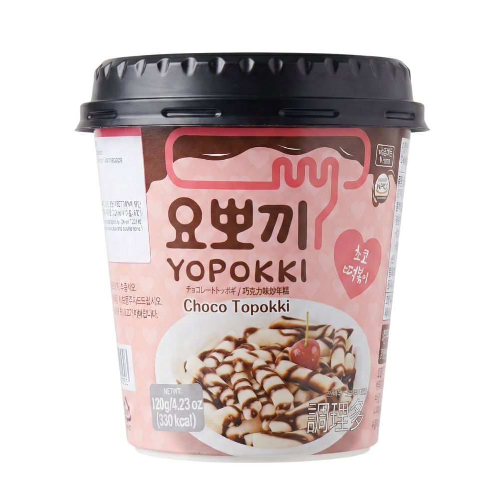 Yopokki Choco Topokki Cup, Yopokki Tteokbokki mit Schokoladensauce, 120 g 