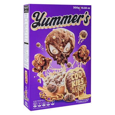 Confezione da 300g di cereali al cookies and cream Yummer's