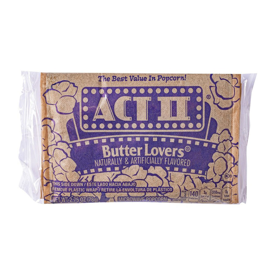 Confezione da 78g di popcorn al burro Act II