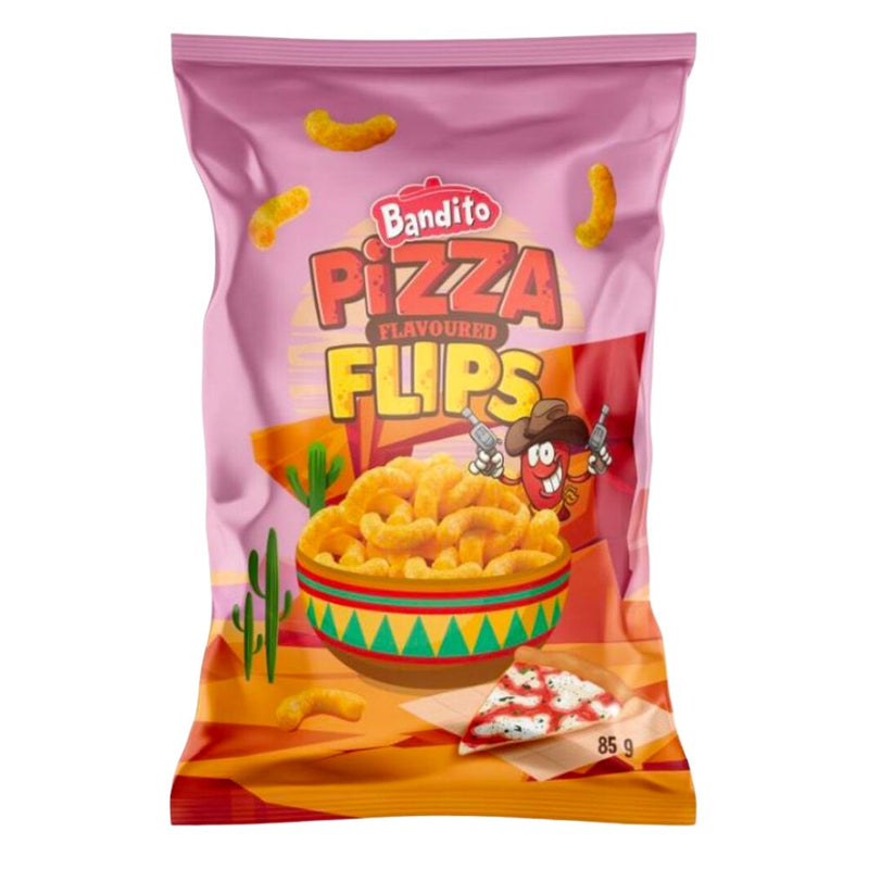 Confezione da 85g di puffs Bandito Pizza