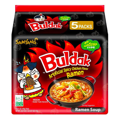 Confezione da 725g di ramen Samyang Buldak Chicken Flavor Stew