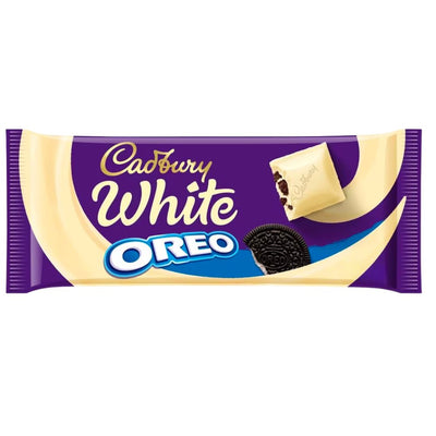 Confezione da 120g di tavoletta di cioccolato bianco e Oreo Cadbury Dairy Milk White Oreo