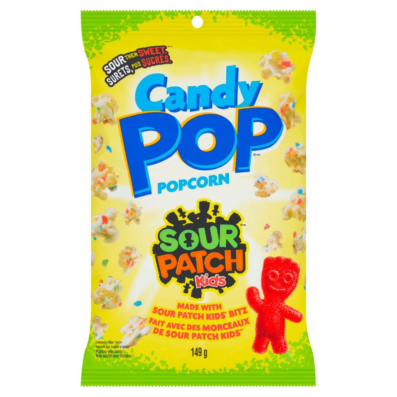 Confezione da 149g di popcorn al gusto di caramelle aspre Candy Pop Sour Patch