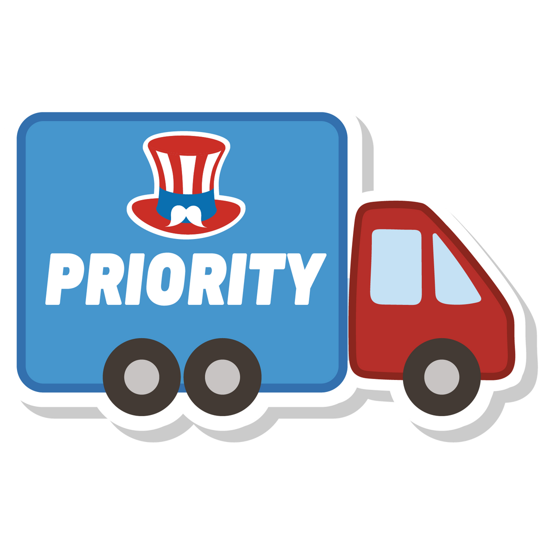 icona camion con scritta "priority"