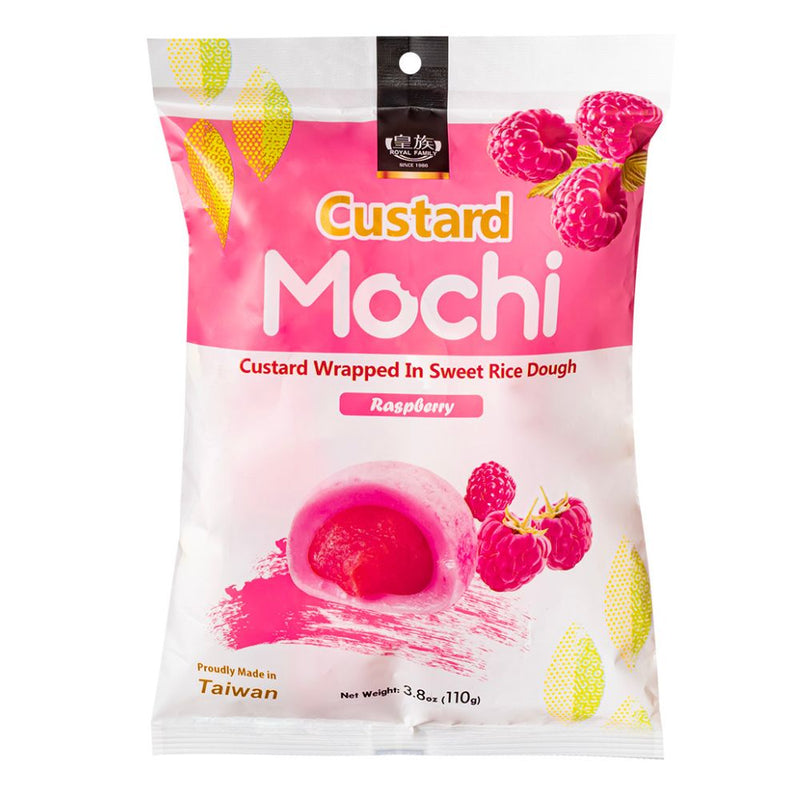 Confezione sa 110g di mochi ripieni al lampone Custard Mochi Raspberry