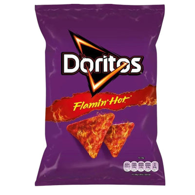 Confezione da 75g di nachos piccanti Doritos Flamin Hot