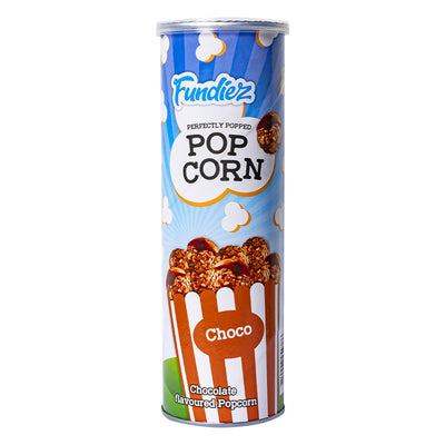 Confezione da 70g di popcorn al cioccolato Fundiez Popcorn Milk Choco