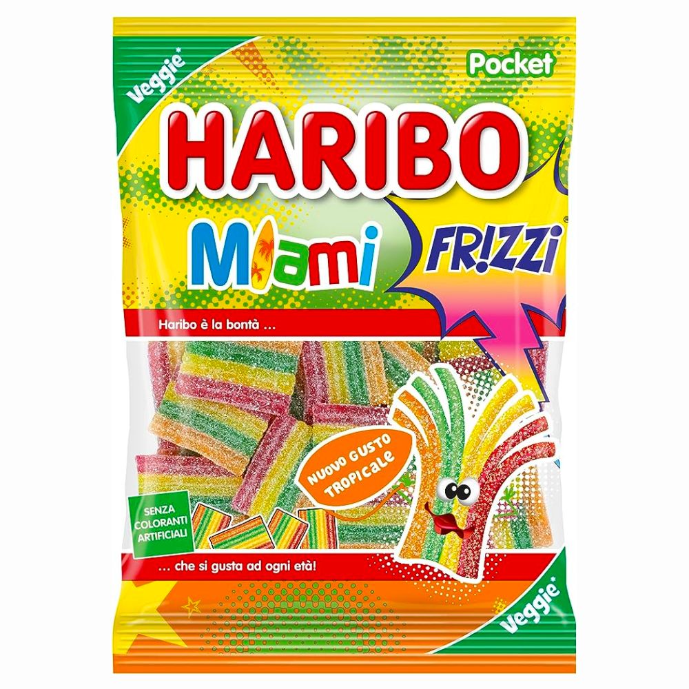 Haribo Miami, Regenbogen-Gummibonbons 100g 