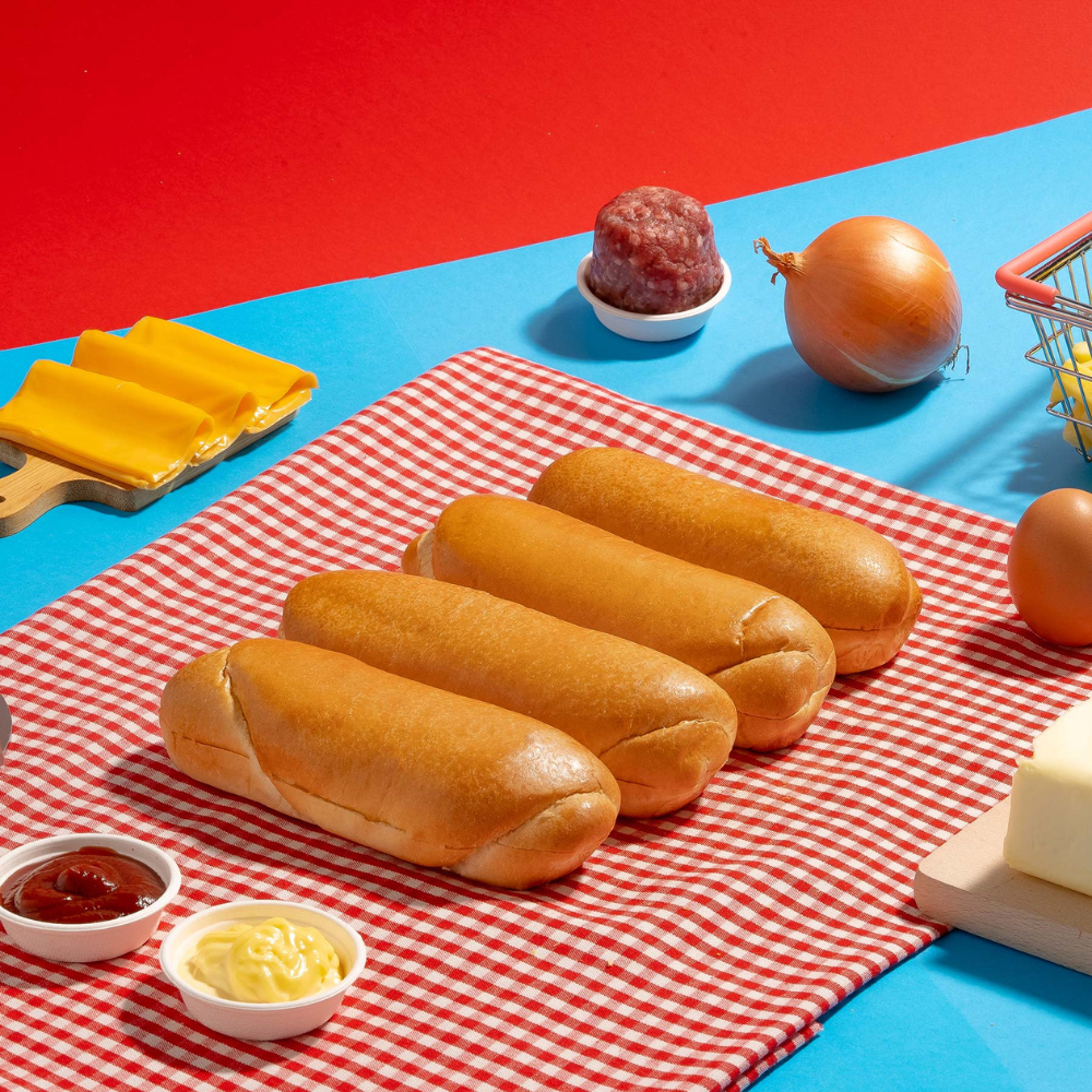 4 panini per hot dog