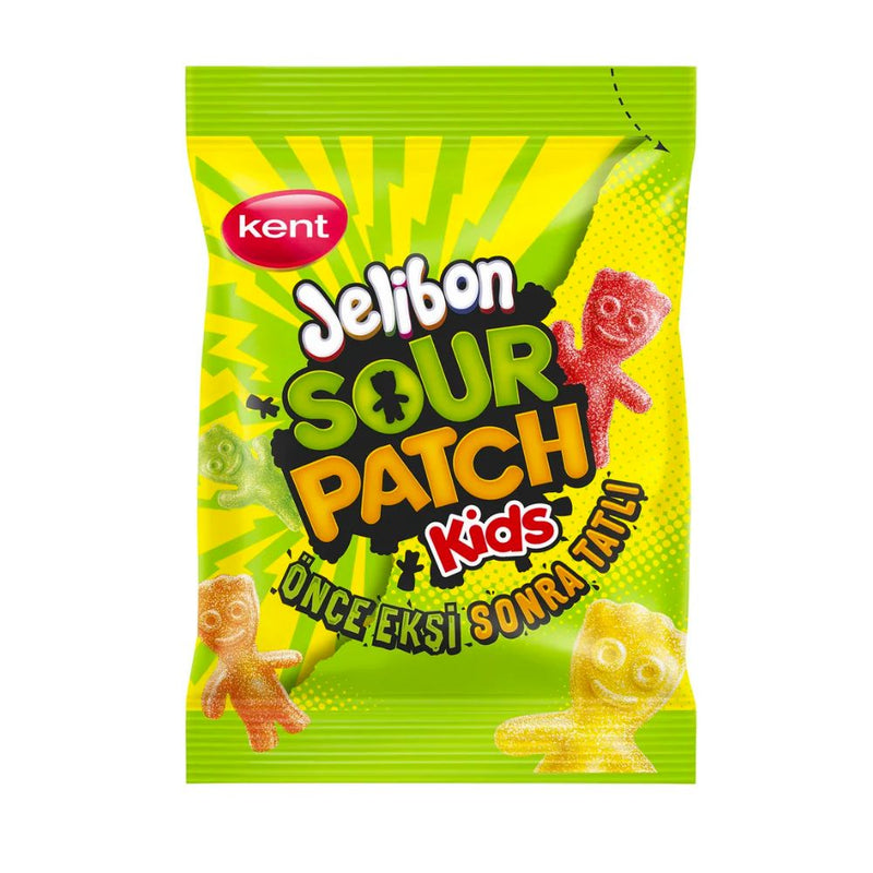 Confezione da 80g di caramelle aspre Jelibon Sour Patch kids