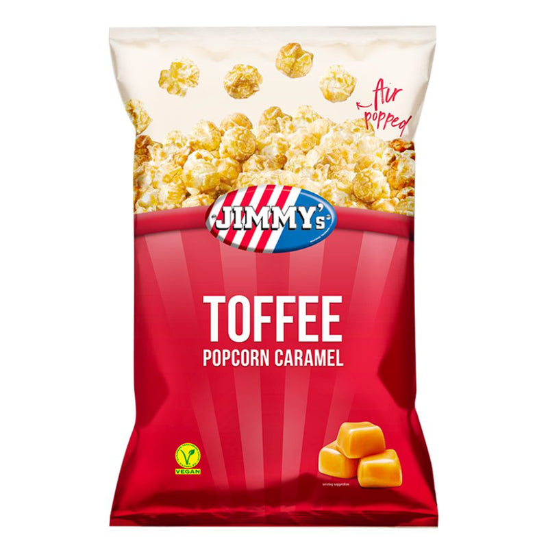 Confezione da 170g di popcorn al caramello Jimmy&