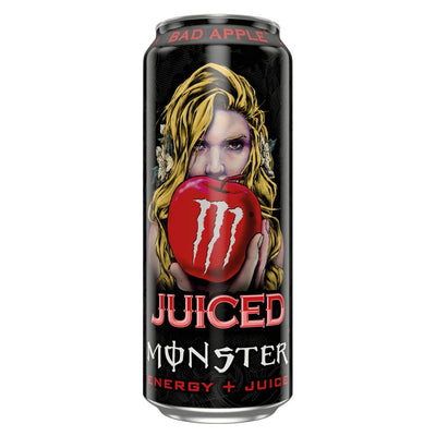 Confezione da 500ml di energy drink alla mela Juiced Monster Bad Apple