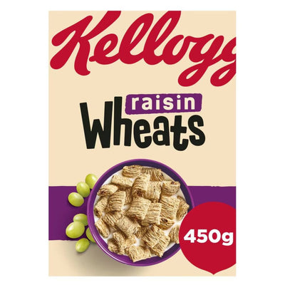 Confezione da 450g di cereali con crema all'uva Kellogg's Raisin wheats