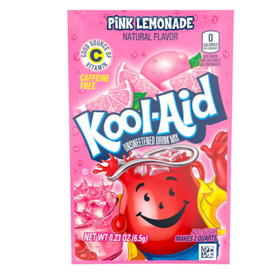 Confezione di preparato per bevande alla limonata rosa kool aid pink lemonade