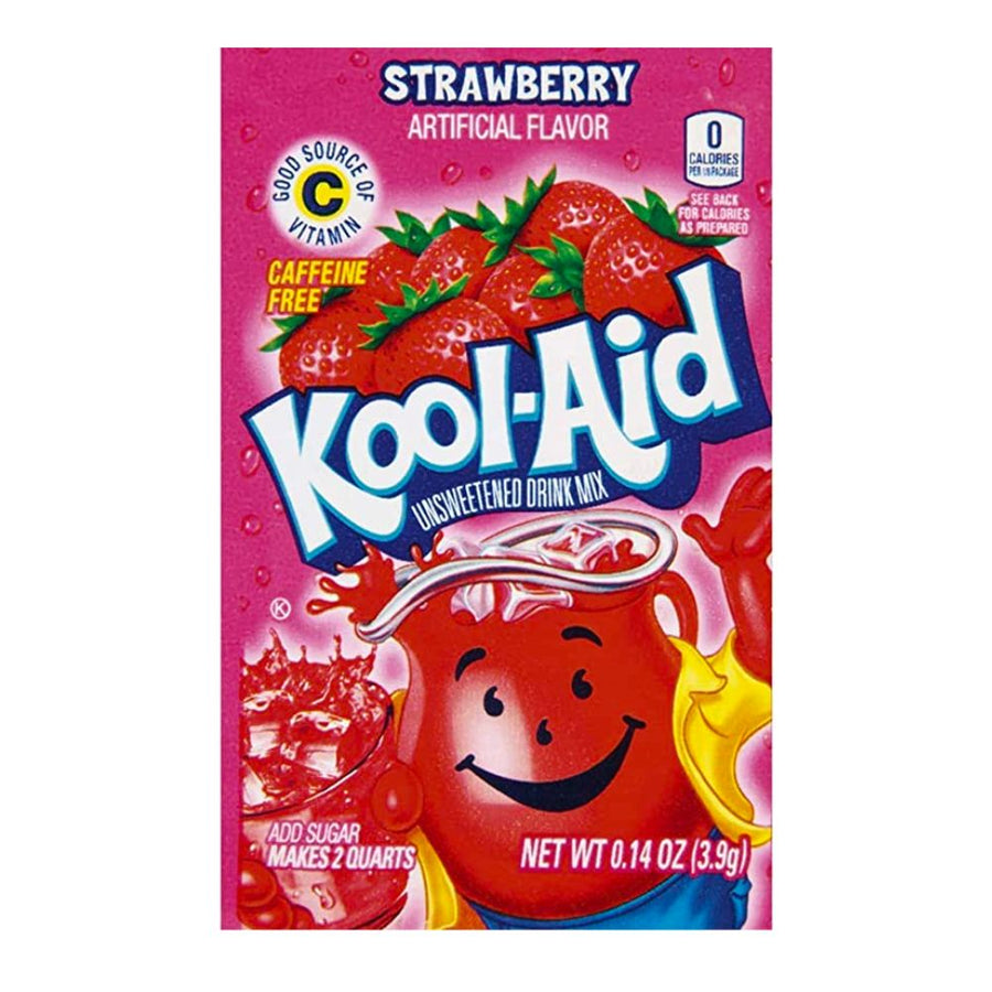 Confezione di preparato per bevande alla fragola kool aid strawberr