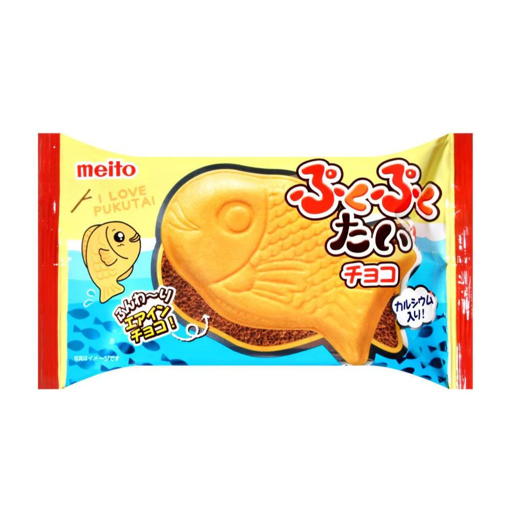 Confezione da 16g di merendina al cioccolato Meito Pukupuku