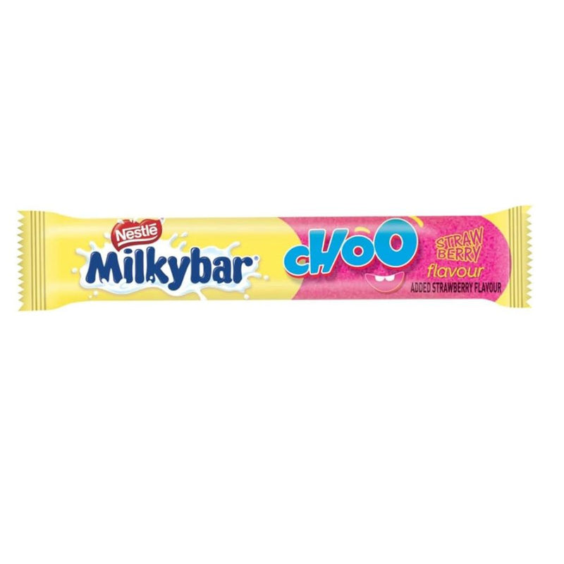 Confezione da 12g di cioccolato ripieno di crema alla fragola Milkybar Choo Strawberry