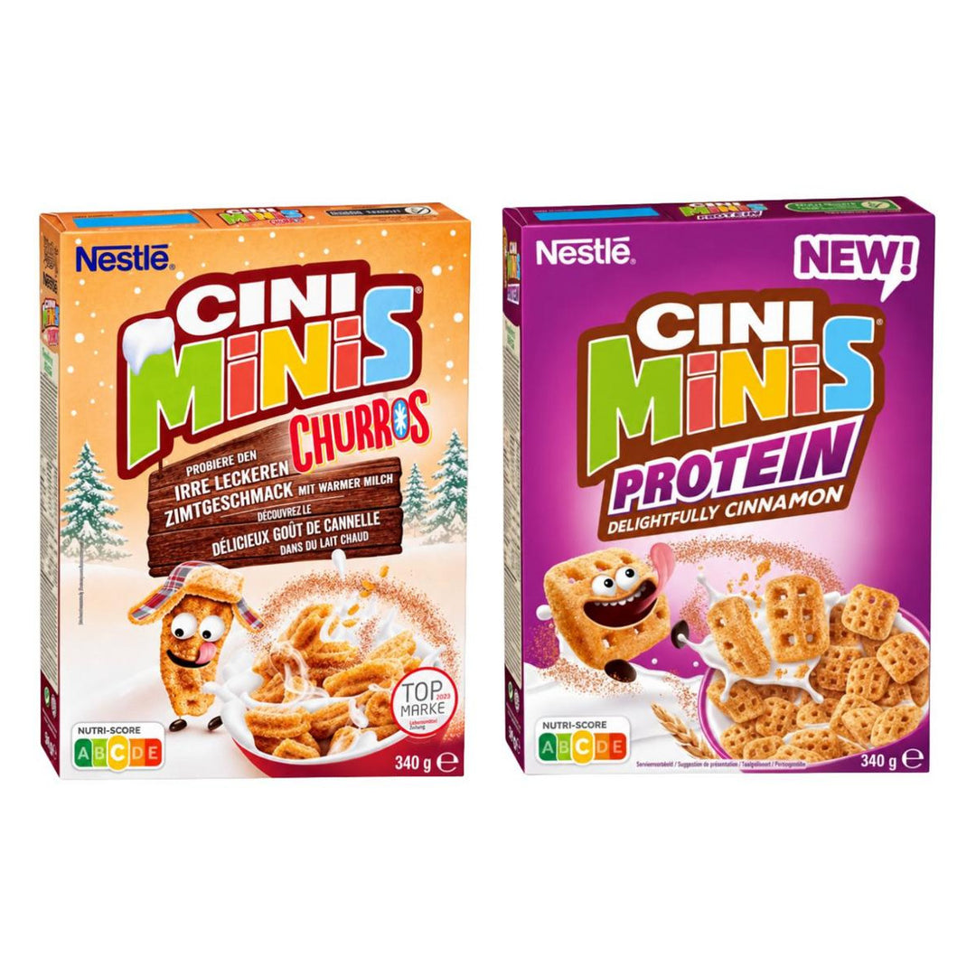 Nestlè Kit, 2 Getreidearten mit Zimt-Churros-Geschmack und Protein-Zimt