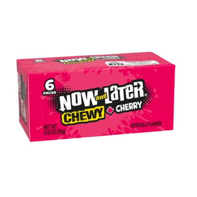 Confezione da 26g di gomme alla ciliegia Now & Later Chewy Cherry