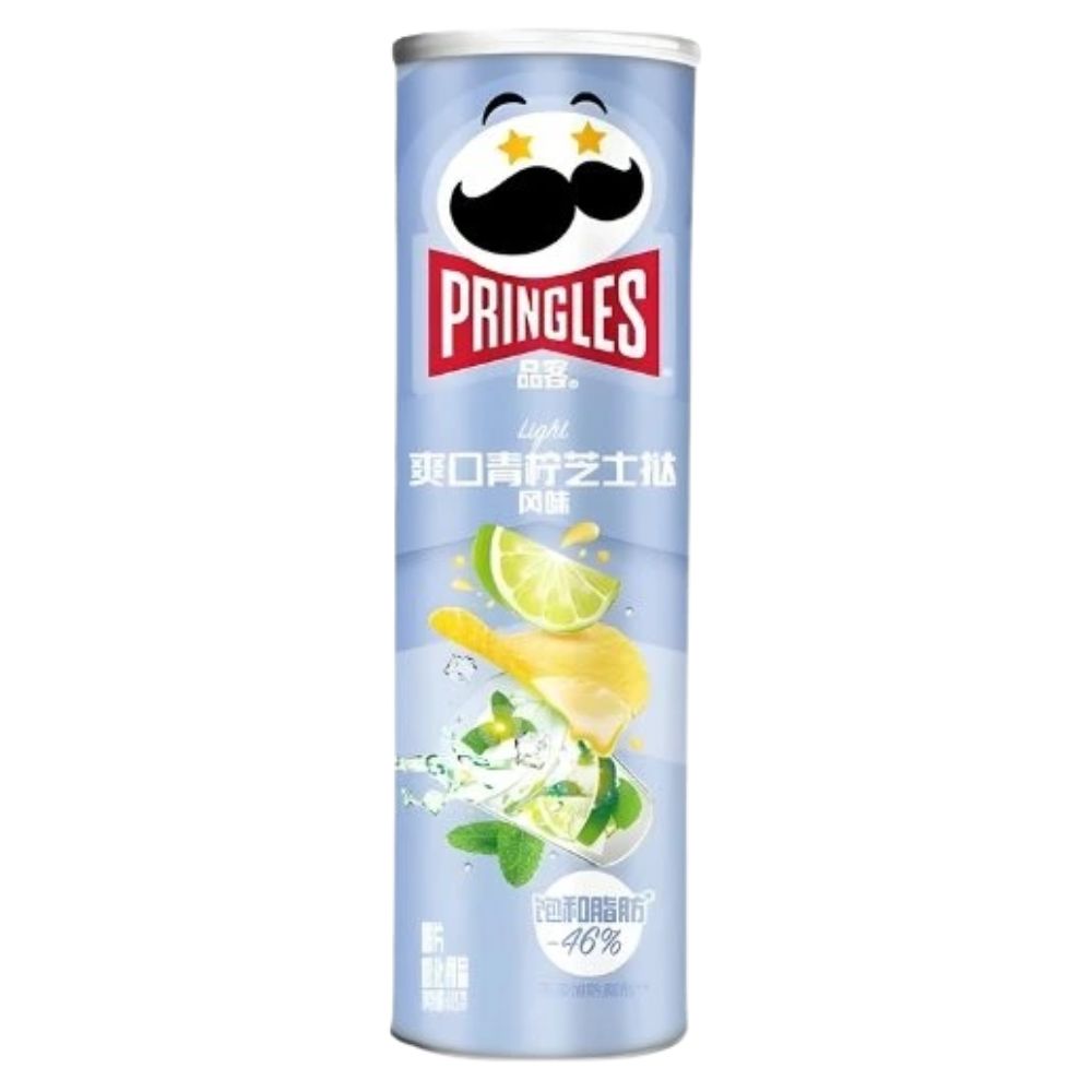 Pringles Lime & Tart, patatine al gusto di lime da 110g.