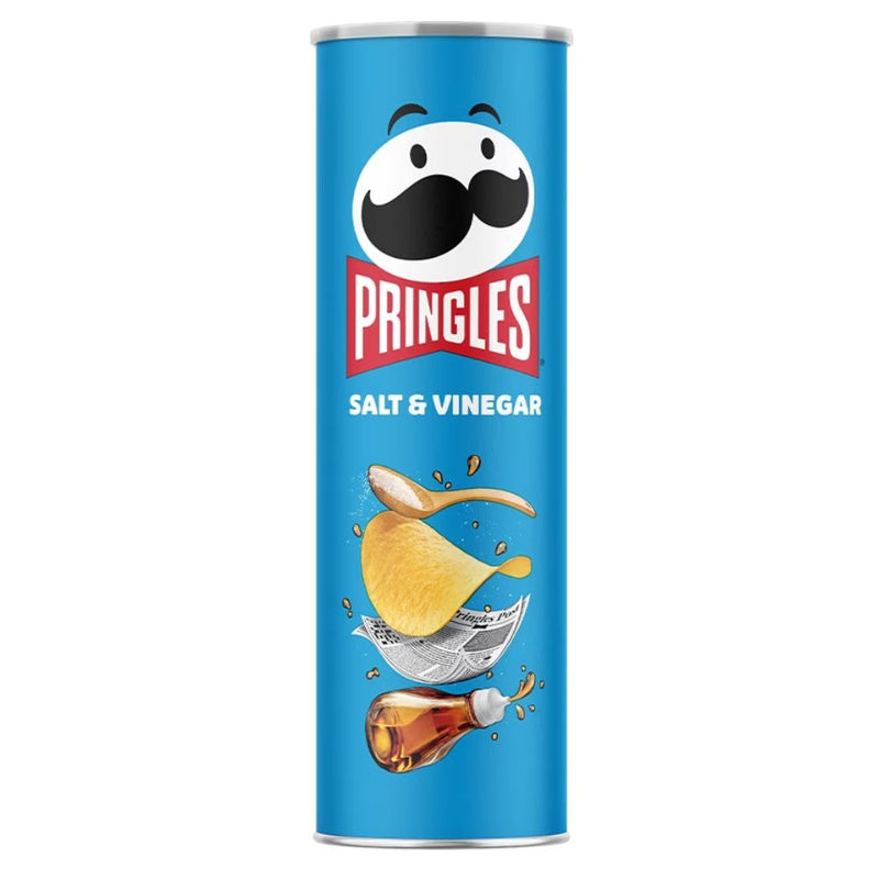 Confezione da 165g di patatine al sale e aceto Pringles Salt Vinegar