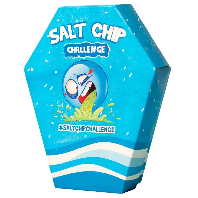 Confezione da 5g di patatina salatissima Salt Chip Challange