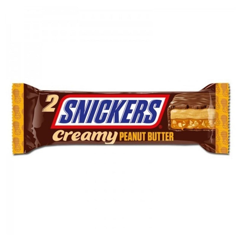 Snickers Creamy Peanut Butter, Schokoladenriegel mit Erdnussbutter 36,5g