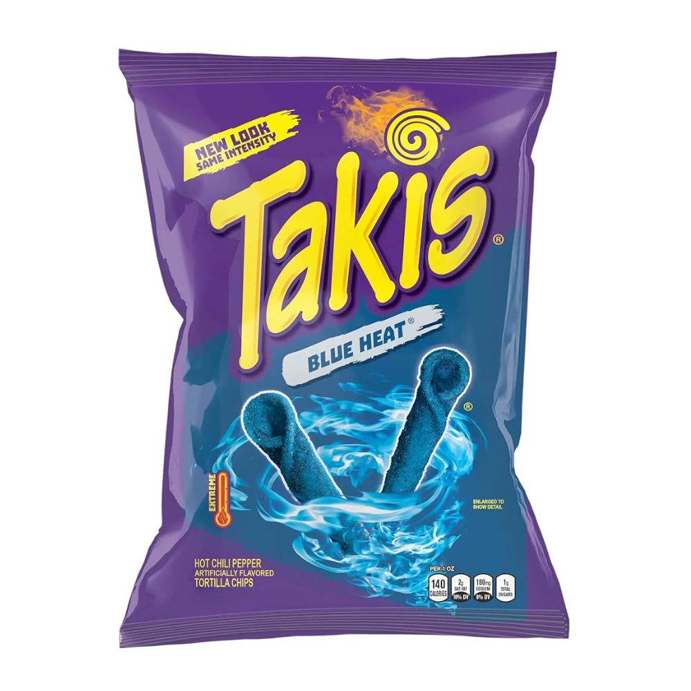 Takis Blue Heat, scharfe Tortilla-Chips 65g 