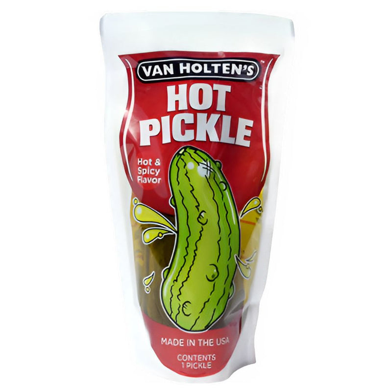 Van Holtens Jumbo Pickle - Hot&Spicy, cetriolo piccante monoporzione in sottaceto 