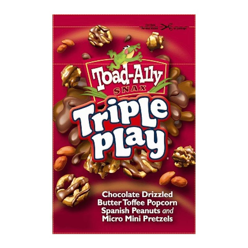 Toad-Ally Snax Triple Play, biscotti e pretzel al cioccolato da 85g (1954233417825)