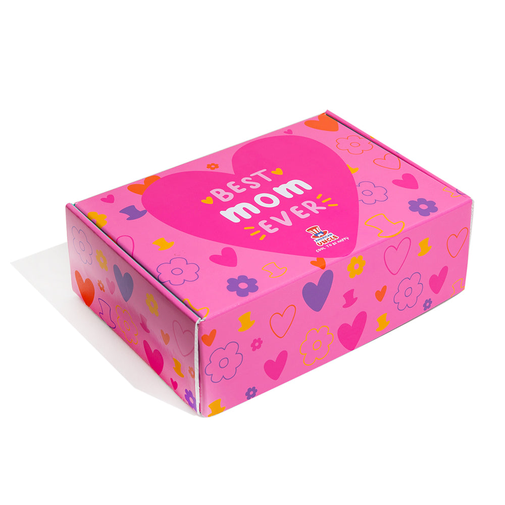 Snack Box - Super Mom Edition, Überraschungsbox mit 20 snack süßen, salzigen und Getränken 