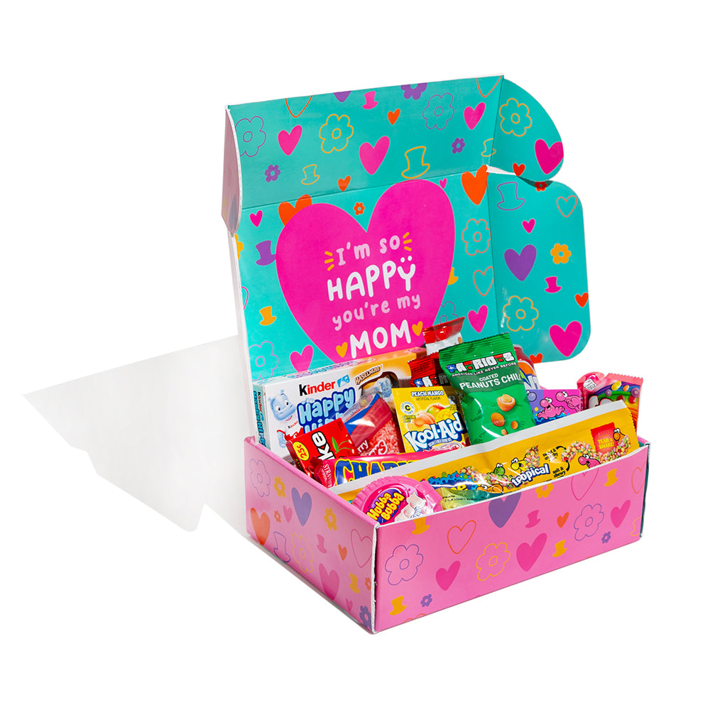 Snack Box - Mom Edition + Mom’s Gift Box + Candy Box - Super Mom Edition von 1kg als Überraschung 
