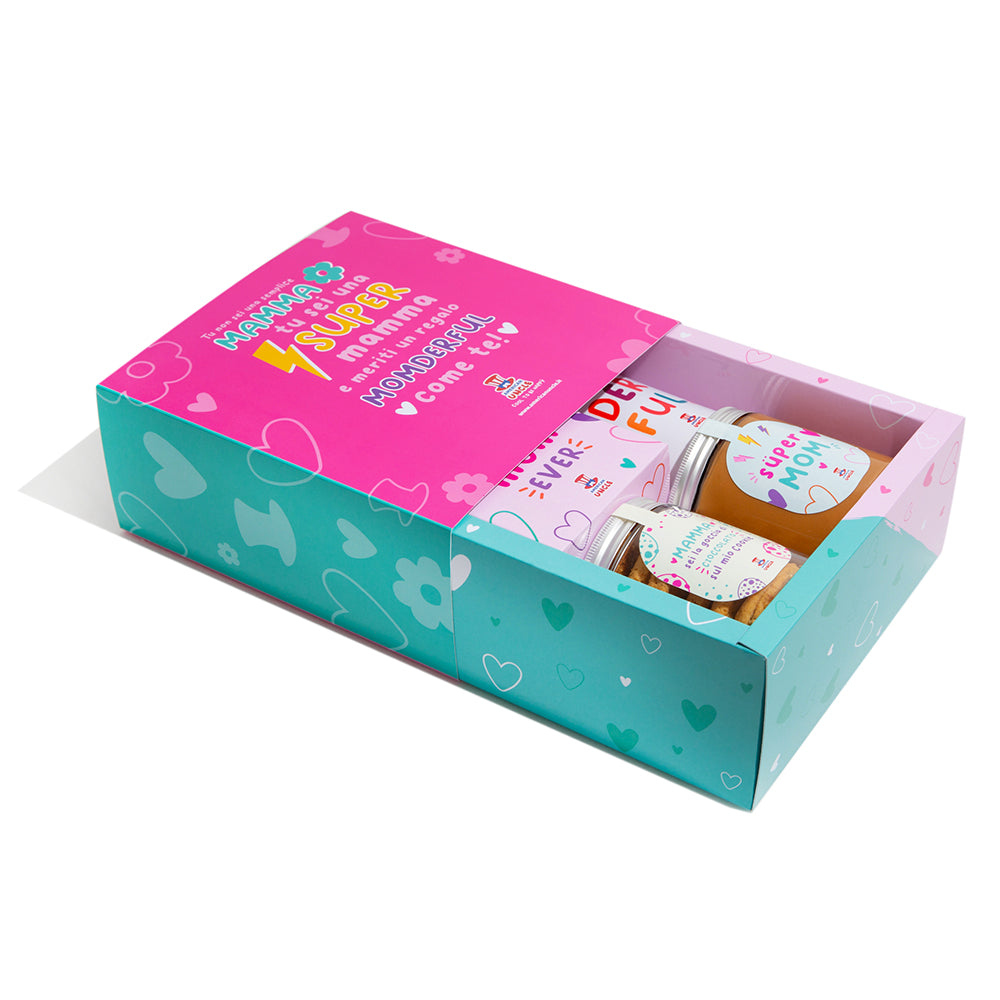 Candy Box - Super Mom Edition von 1kg als Überraschung + Mom Gift Box 