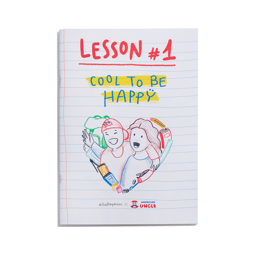 A4-Notizbuch Cool to be Happy mit Linien 
