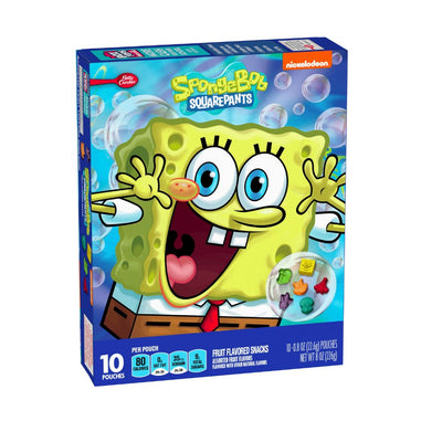 Confezione da 226g di caramelle Betty Crocker Spongebob Fruit Flavored Snack