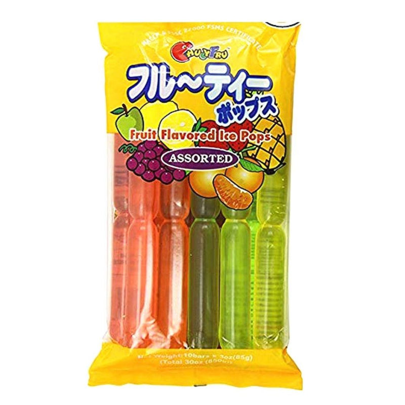 Chuy Fru Fruit Flavored Ice Pop Assorted, sortierte Fruchtgelee-Eis am Stiel 850g