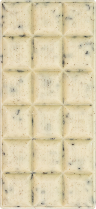 ChocoLetter Cookies & Cream, handgemachte weiße Schokoladentafel mit Keksstücken 100g