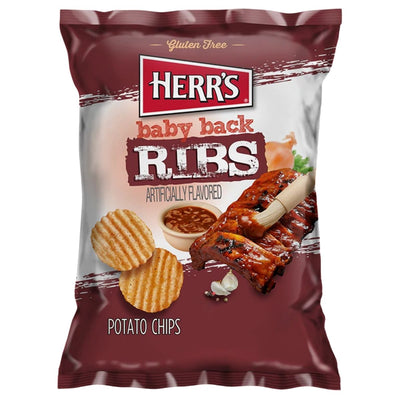 Herr's Baby Back Ribs Potato Chips