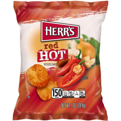 Herr's Red Hot, patatine al peperoncino rosso da 28.4g (4415111725153)