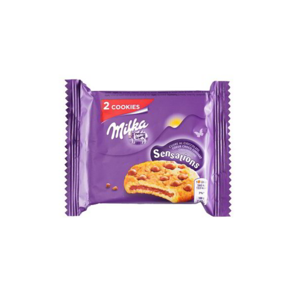 Milka Cookie Sensation - gefüllter Keks mit Milchschokolade und ...