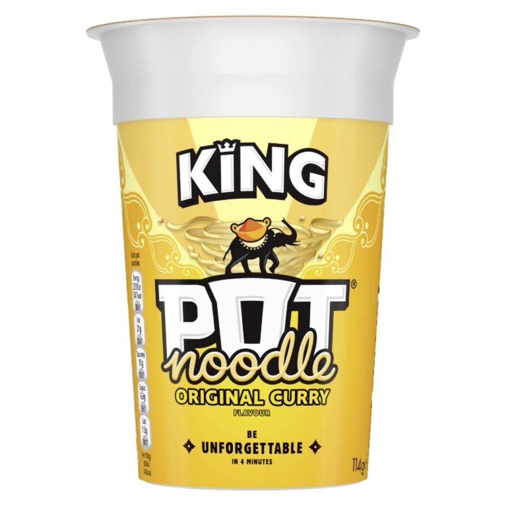 Pot Noodle Original Curry, Curry-Nudeln mit Mangosauce 114g 