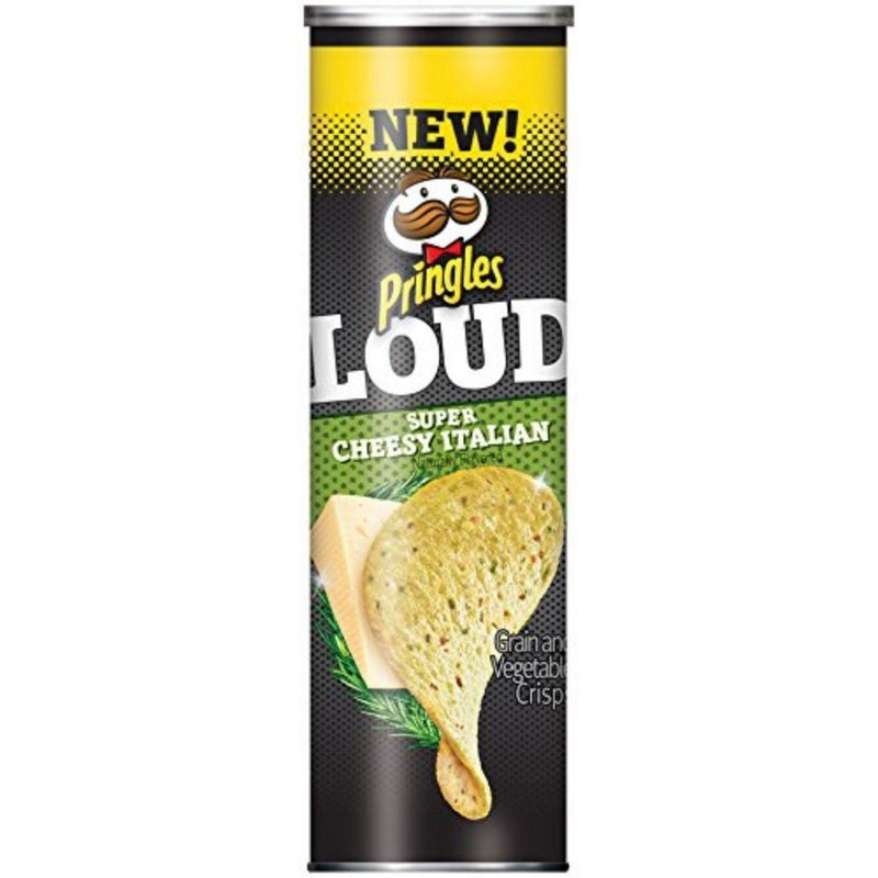 Pringles Loud Super Cheesy Italian, patatine al formaggio piccante da 146g