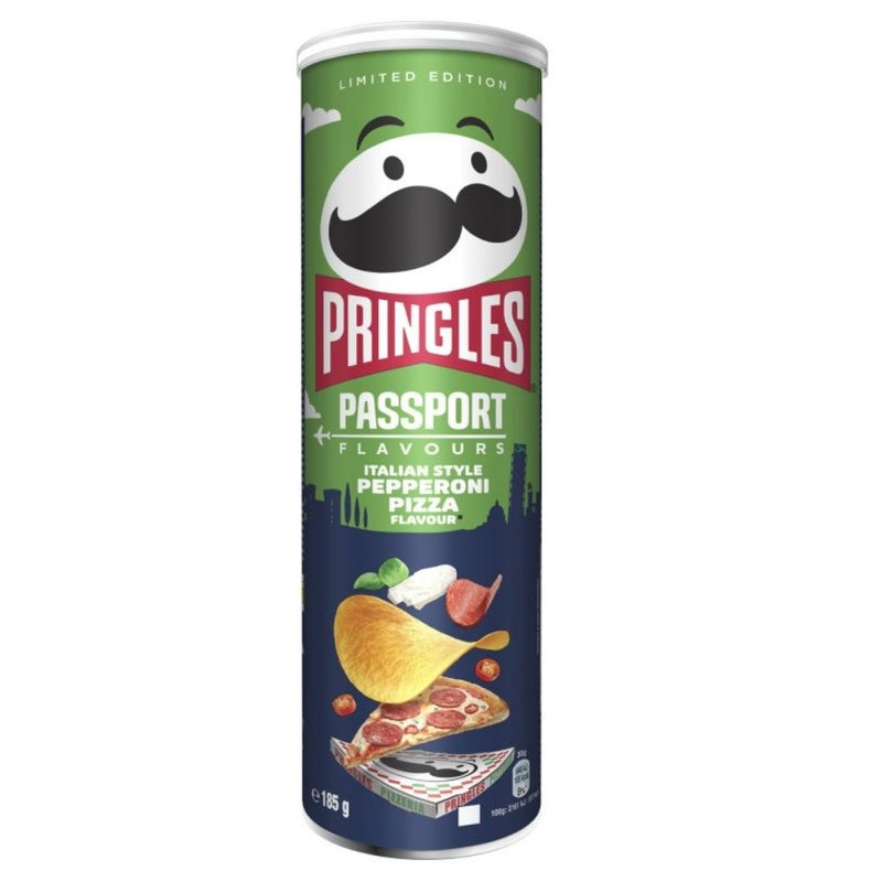 Pringles Passport Italian Style Pepperoni Pizza - Chips mit Pizza und ...