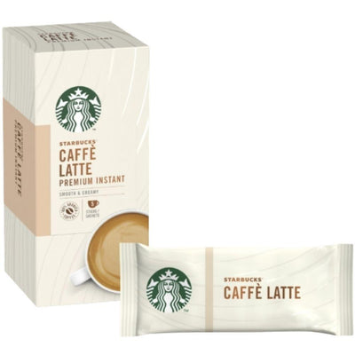 Starbucks Caffè Latte Premium Instant, 5 cialde di caffè al gusto latte da 70g