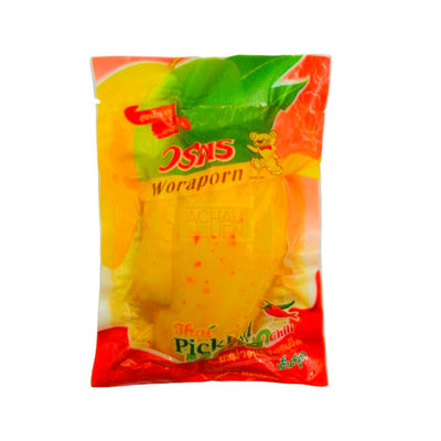 Confezione di mango sott'acqua Woraporn Thai Pickled Mangowith Chili da 180g