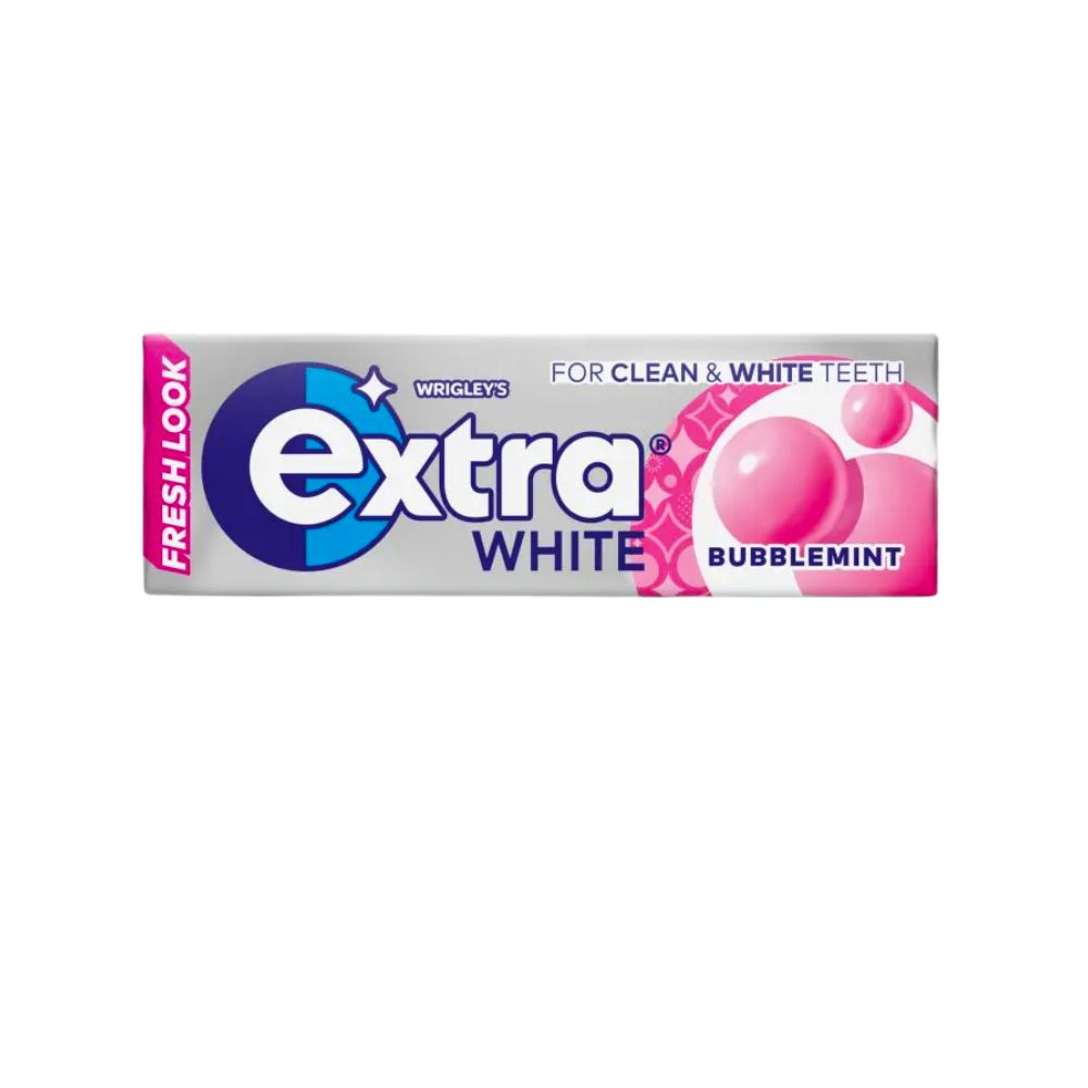 Wrigley's Extra White Bubblemint Kaugummi mit Minz und Bubble