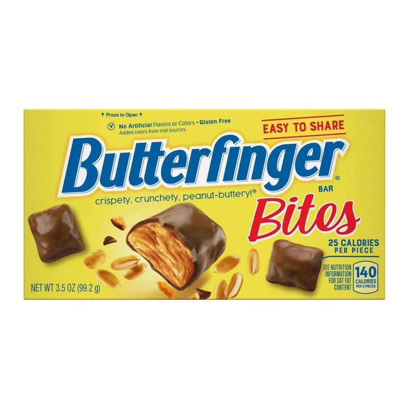 Butterfinger Bites, Mini-Schokoriegel gefüllt mit knuspriger Erdnussbutter, 99g