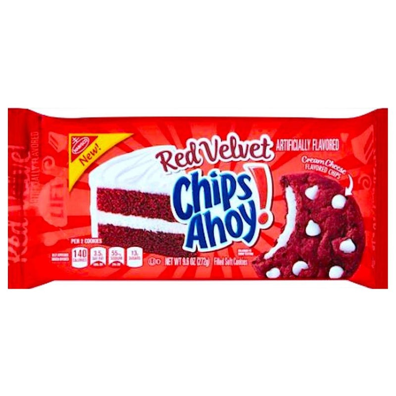 Chips Ahoy! Red Velvet Filled Soft Cookies, biscotti red velvet con crema di formaggio da 272g (4720940646497)